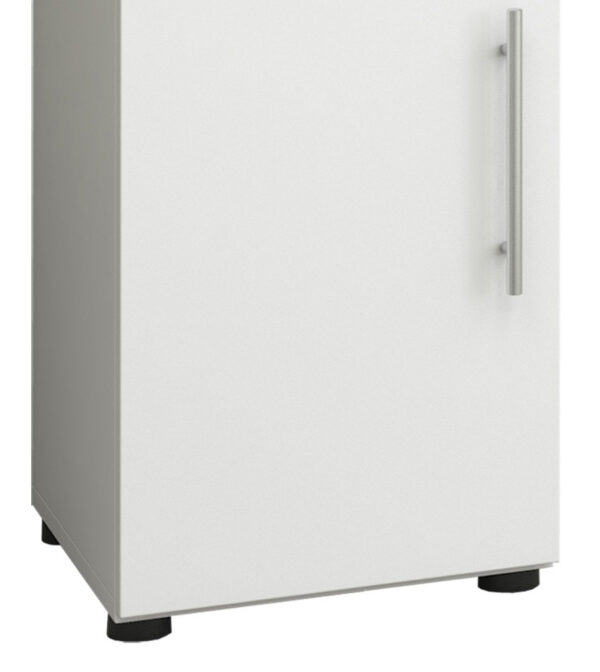  Säulenschrank Badezimmerschrank Flandu 160 cm hoch weiß