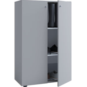 Kleiderschrank (Kinderzimmer) Vandol Lonal Mini 110 cm hoch 3 Ablagefächer grau