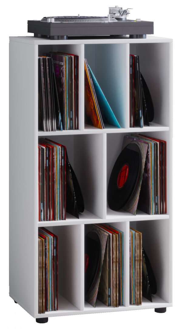 LP Schaltino Vinylschrank 8 Fächer weiß - VDD World DE
