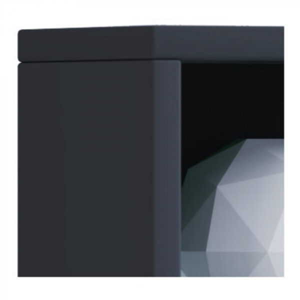   CD DVD Schrank Möbelschrank Elementa (Schwarz)