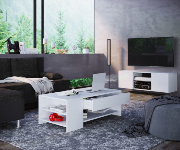   Couchtisch Tisch Junata weiß