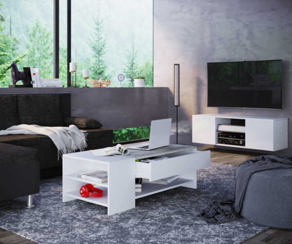   Couchtisch Tisch Junata weiß