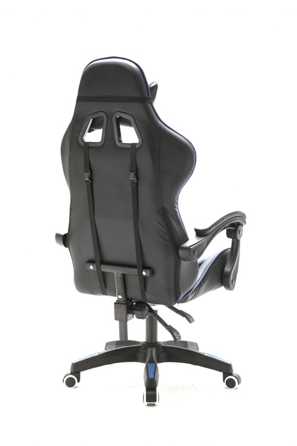 Gaming Stuhl Cyclone Teenager - Bürostuhl - Racing Gaming Stuhl - Blau Schwarz - VDD World DE