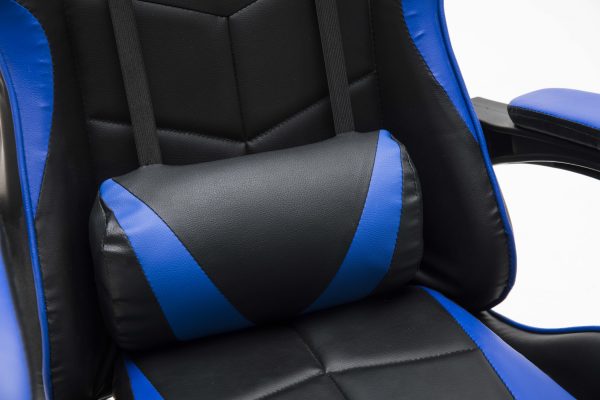 Gaming Stuhl Cyclone Teenager - Bürostuhl - Racing Gaming Stuhl - Blau Schwarz - VDD World DE
