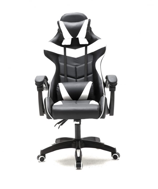 Gaming Stuhl Cyclone Teenager - Bürostuhl - Racing Gaming Stuhl - Weiß Schwarz - VDD World DE