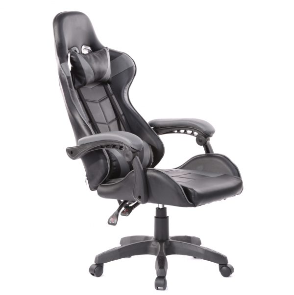 Gaming Stuhl Cyclone Teenager - Schreibtischstuhl - Racing Gaming Stuhl - schwarz grau - VDD World DE