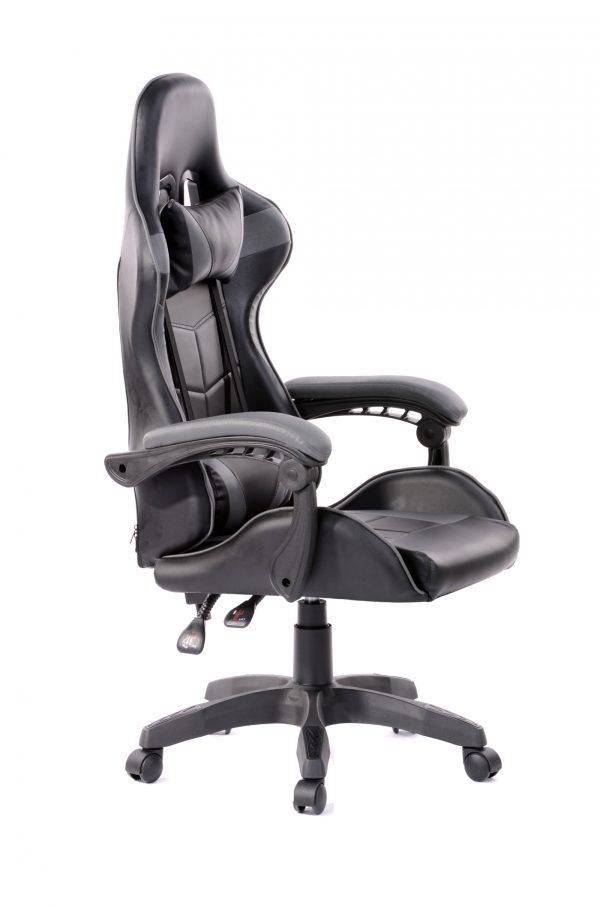 Gaming Stuhl Cyclone Teenager - Schreibtischstuhl - Racing Gaming Stuhl - schwarz grau - VDD World DE