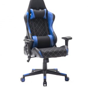 Bürostuhl Racing Gaming Stuhl Style High Design Thomas schwarz blau