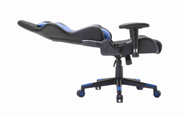 Bürostuhl Racing Gaming Stuhl Style High Design Thomas schwarz blau - VDD World DE