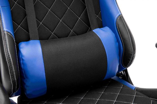 Bürostuhl Racing Gaming Stuhl Style High Design Thomas schwarz blau - VDD World DE