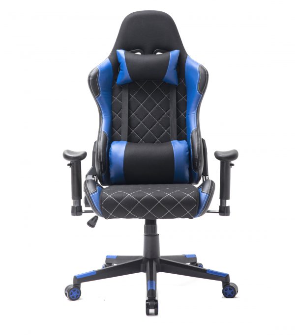Bürostuhl Racing Gaming Stuhl Style High Design Thomas schwarz blau - VDD World DE