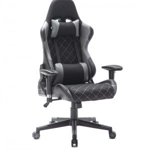 Game chair Classic - Bürostuhl - Stoffpolsterung - schwarz grau