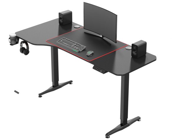 Schreibtisch-Sitzständer elektrisch höhenverstellbar - Spieltisch - 160 x 75 cm - VDD World DE