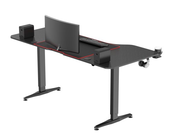 Schreibtisch-Sitzständer elektrisch höhenverstellbar - Spieltisch - 160 x 75 cm - VDD World DE