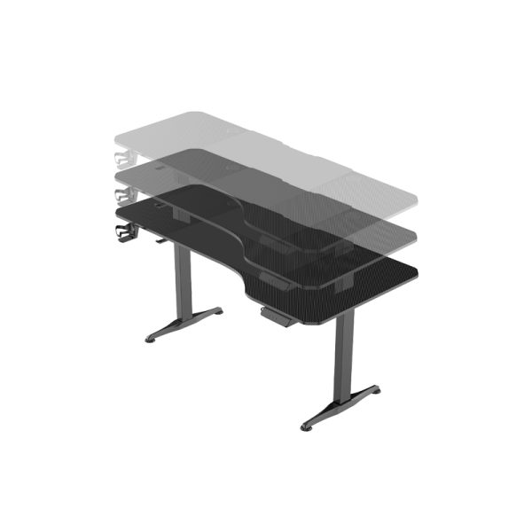 VDD Gaming - Gaming Schreibtisch - Sitzständer elektrisch höhenverstellbar - 160 x 75 cm - VDD World DE