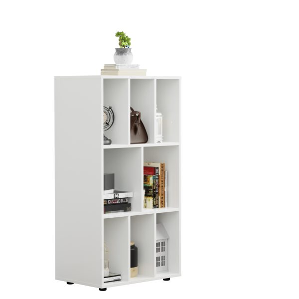 LP-Schallplattenschrank - Plattenschrank - Aufbewahrungsregal - Plattenregal - Bücherregal – Weiß - VDD World DE