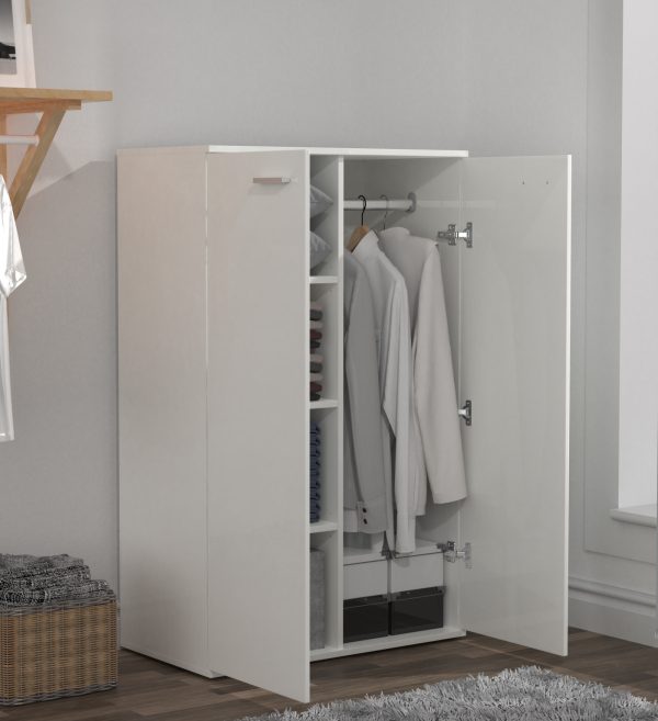   VDD – Kleiderschrank – Kleiderschrank weiß – Kleiderschrank – Kleiderschränke Schlafzimmer – Schrank