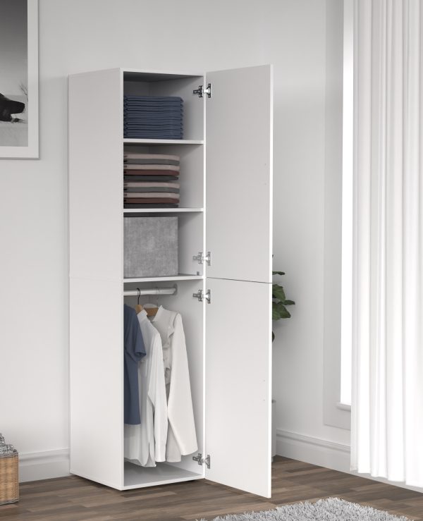   VDD – Kleiderschrank – Kleiderschrank weiß – Kleiderschrank – Kleiderschränke Schlafzimmer – Weiß