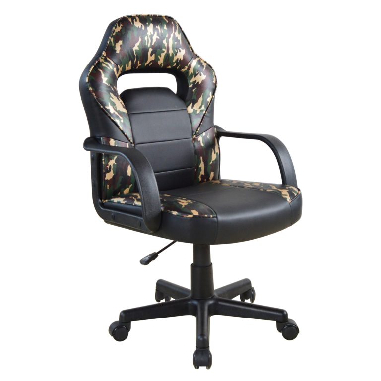 VDD Bürostuhl Thomas Junior – Verstellbarer Gaming-Stuhl – Camouflage