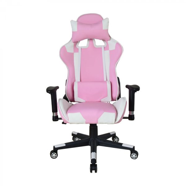   Bürostuhl Gaming Stuhl Thomas – Racing Gaming Style Stuhl – pink weiß