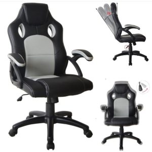 Bürostuhl Racing Gaming-Stil Premium-Design Wouter blau schwarz