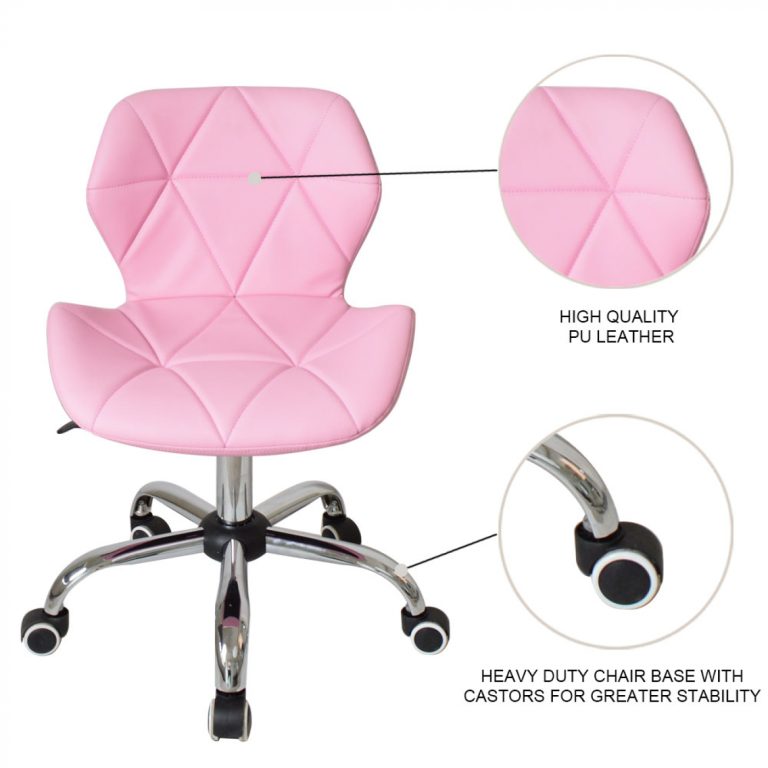 Bürostuhl modernes Design - Chefsessel - höhenverstellbar - rosa - alternatives Bild