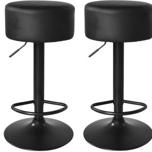 Barhocker höhenverstellbar - Barhocker - Schwarz - Küchenstuhl