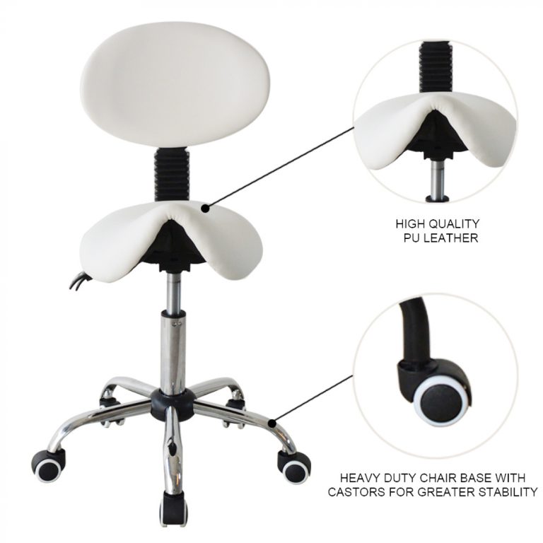 Sattelhocker ergonomische Rückenlehne neigbar - Friseurhocker - Tabouret - höhenverstellbar - alternatives Bild