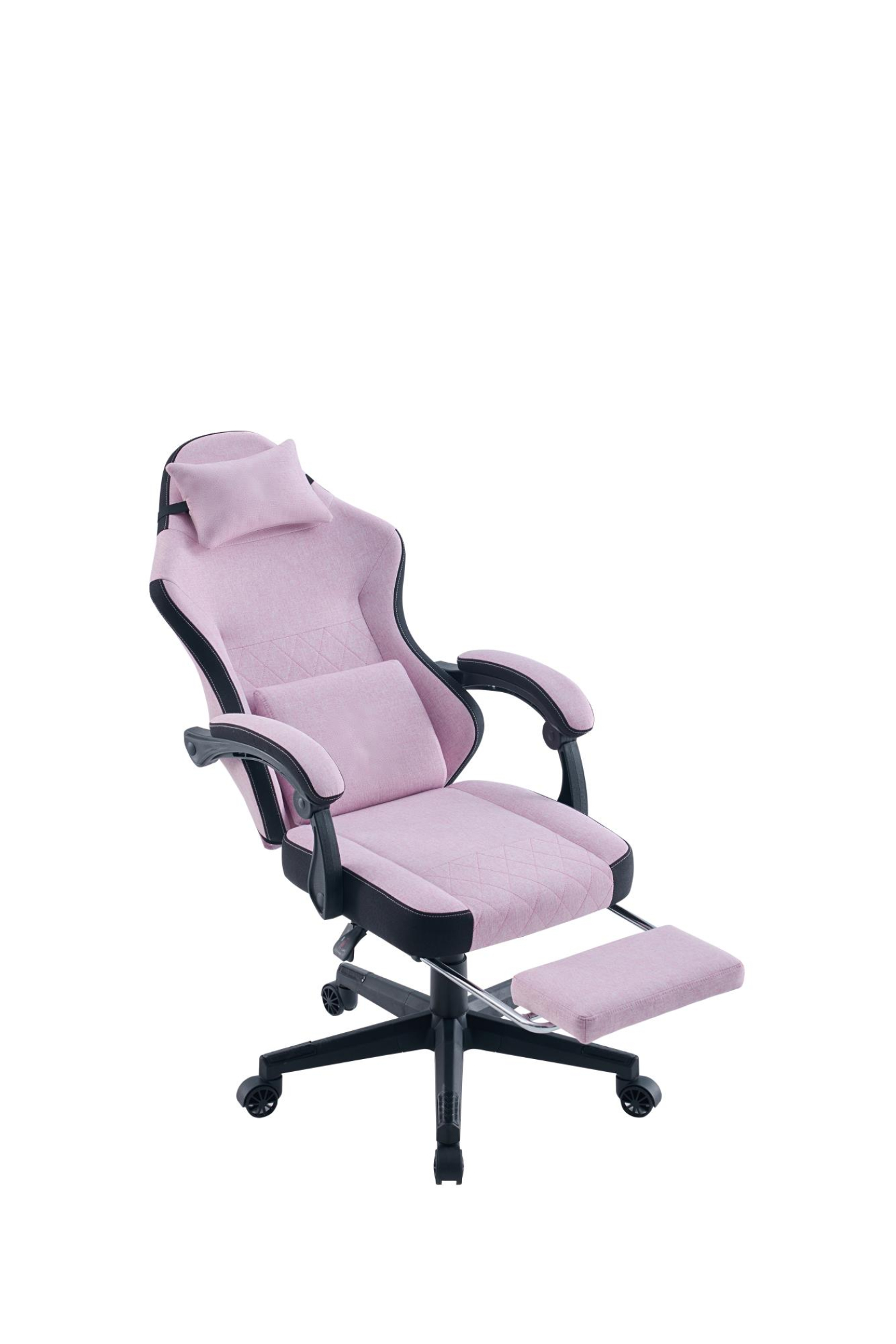 VDD - Spielstuhl mit Fußstütze - gepolsterte Armlehnen - höhenverstellbar - rosa