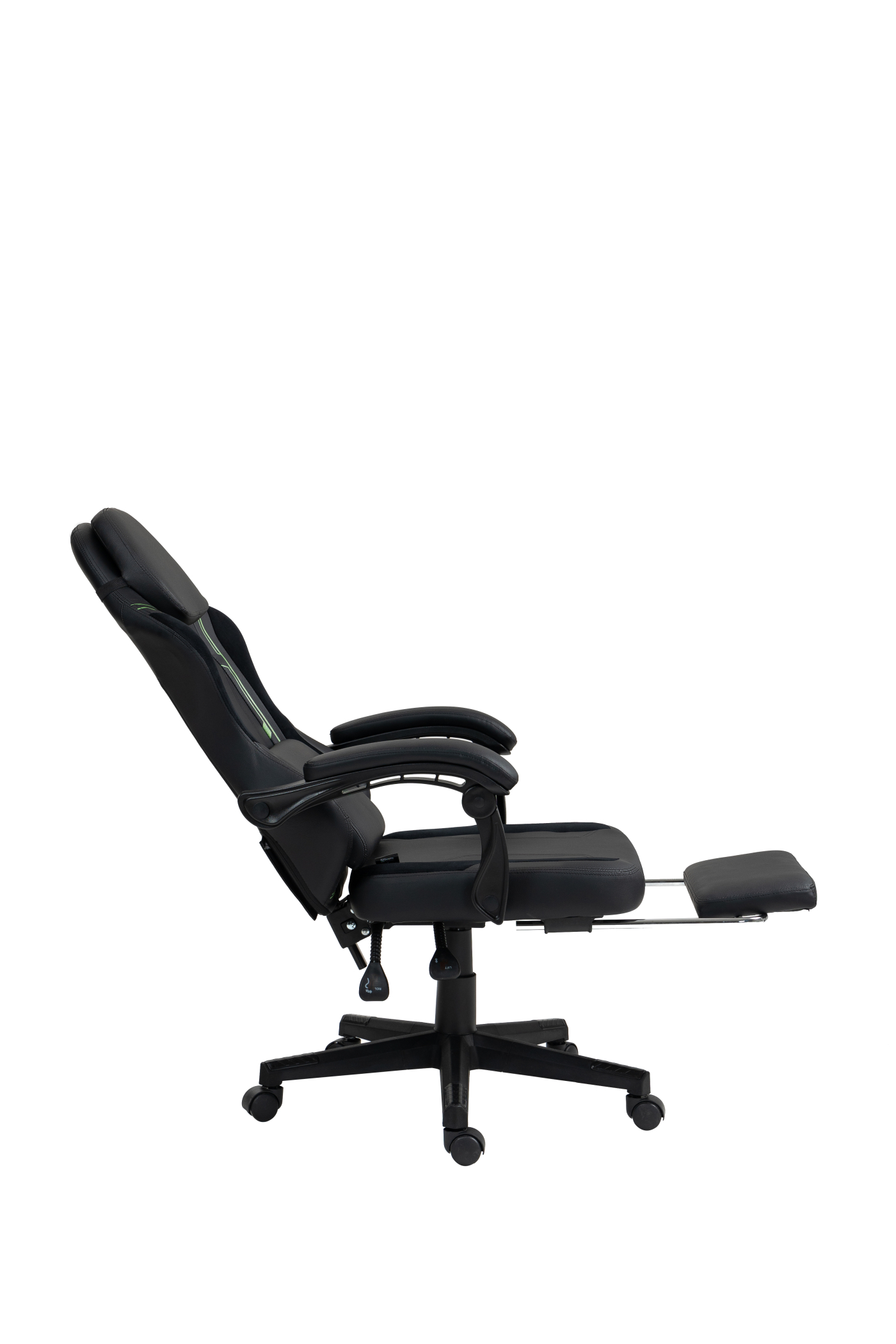 VDD - Schwarz-grüner Gaming-Stuhl - Fußstütze - ergonomisch - höhenverstellbar - VDD World DE VDD - Schwarz-grüner Gaming-Stuhl - Fußstütze - ergonomisch - höhenverstellbar - VDD World DE