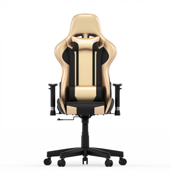   Spielestuhl Goldgamer Deluxe – Schreibtischstuhl – Gaming Stuhl – Schwarzgold
