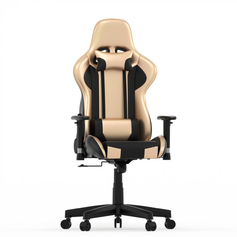 Spielestuhl Goldgamer Deluxe - Schreibtischstuhl - Gaming Stuhl - Schwarzgold - alternatives Bild