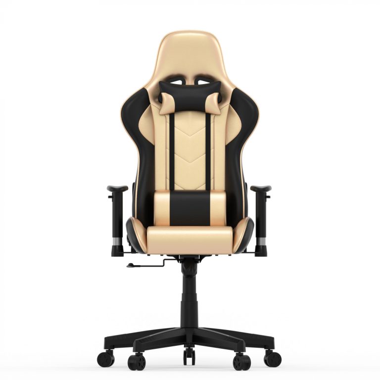 Spielestuhl Goldgamer Deluxe - Schreibtischstuhl - Gaming Stuhl - Gold Schwarz