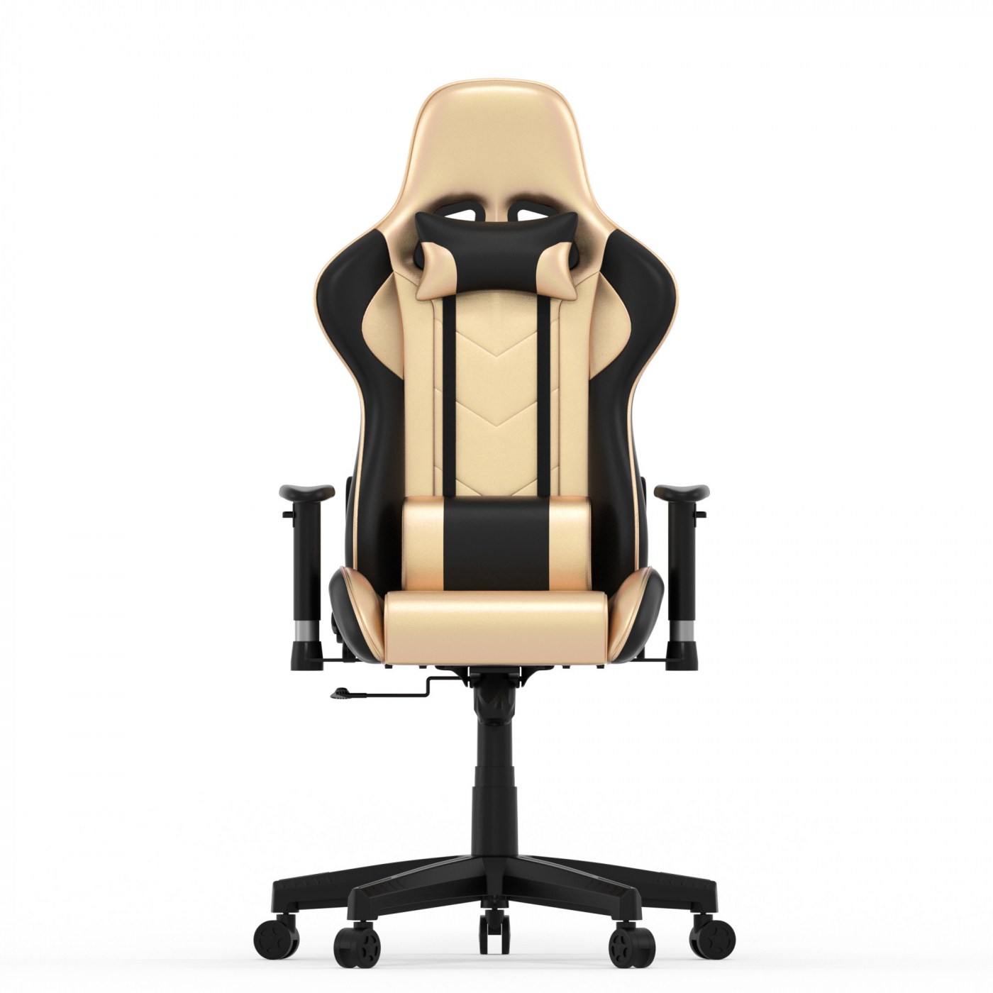 Spielestuhl Goldgamer Deluxe - Schreibtischstuhl - Gaming Stuhl - Gold Schwarz