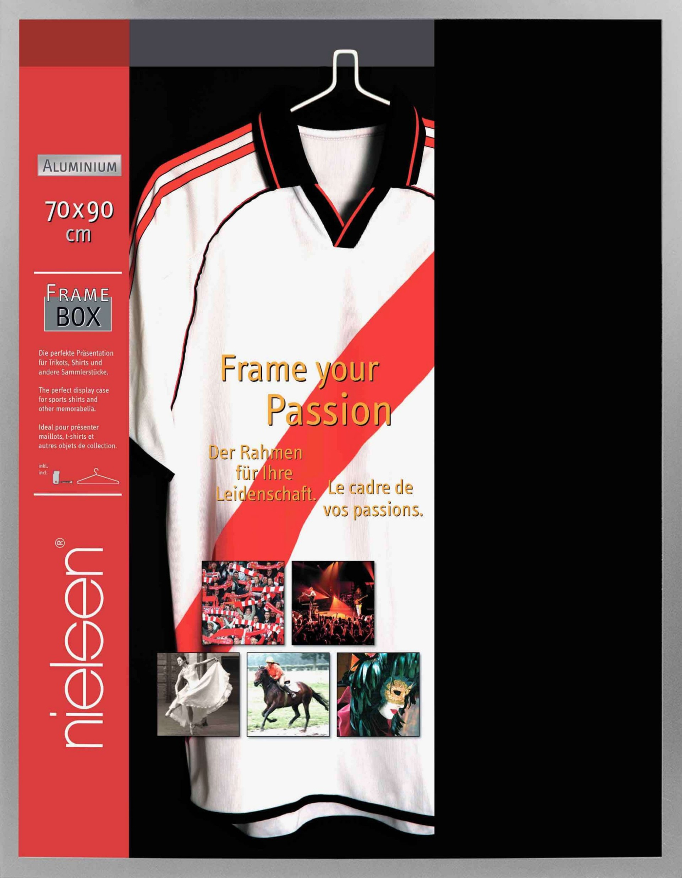 Nielsen Bilderrahmen Collagerahmen zum Einrahmen eines (Fußball-)Trikots oder einer Kollektion