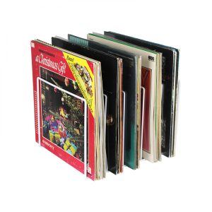 Metall-Aufbewahrungssystem für 50 bis 60 Schallplatten - Weiß