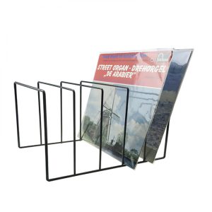 LP Vinyl Design Aufbewahrungsregal Plattenregal für 50 bis 60 Vinyl LPs von 12 Zoll schwarz