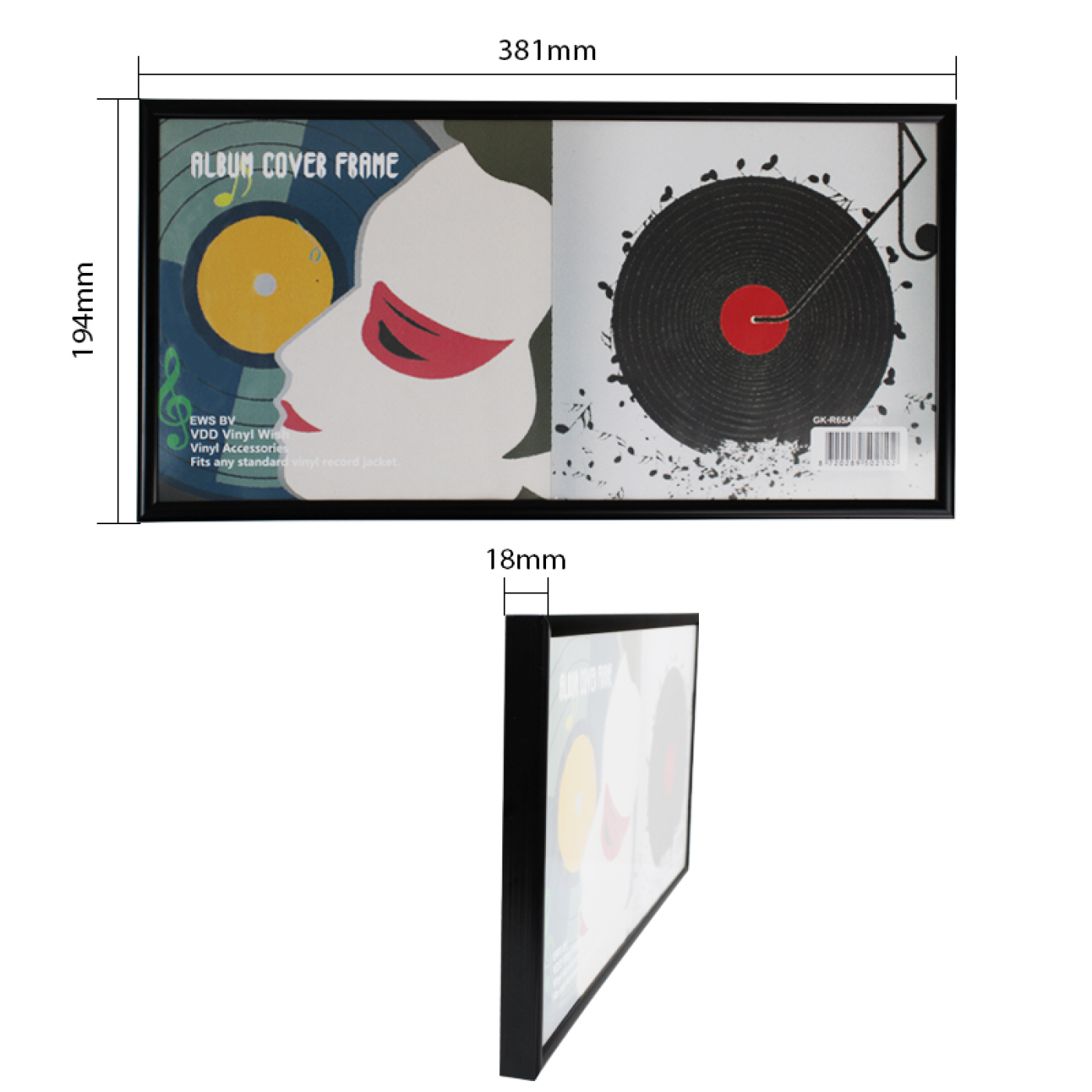 Lp-Schallplatten-Wechselrahmen für 7-Zoll-Singles - Rahmen für 2 Stück - VDD World DE Lp-Schallplatten-Wechselrahmen für 7-Zoll-Singles - Rahmen für 2 Stück - VDD World DE
