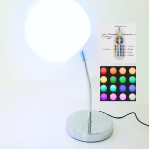 Schreibtischlampe Tischlampe LED 16 Farben RGB weiß Fernbedienung