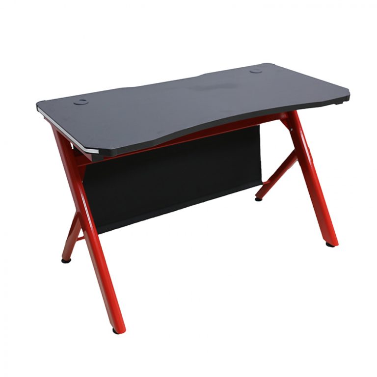 Schreibtisch-Computerspieltisch Sirocco - Gaming-Schreibtisch - mit LED-Beleuchtung - 120 x 60 cm - alternatives Bild