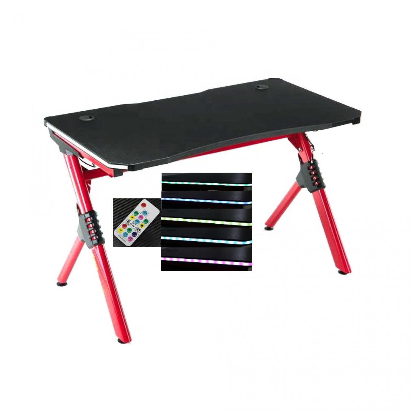 Spieltisch Mistral Computertisch - Spieltisch - LED-Beleuchtung - 120 x 60 cm - VDD World DE Spieltisch Mistral Computertisch - Spieltisch - LED-Beleuchtung - 120 x 60 cm - VDD World DE