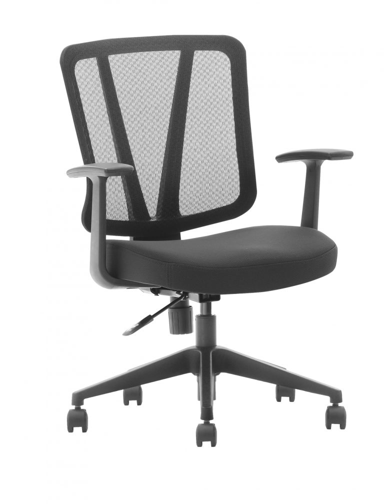 Bürostuhl Denver classic - ergonomisch verstellbar - Netzgewebe - schwarz - alternatives Bild