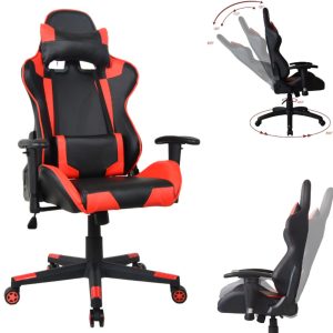 Bürostuhl Racing Gaming Stuhl Stil High Design Thomas - rot schwarz