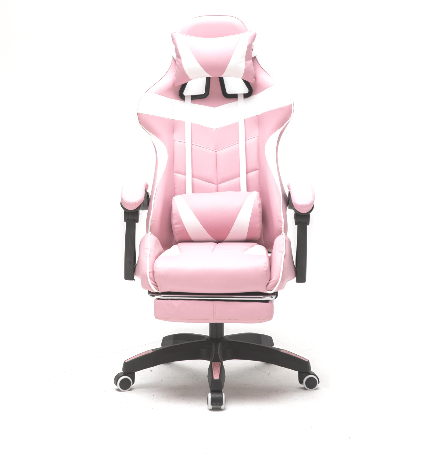Gaming Stuhl Cyclone mit Fußstütze - Bürostuhl - Racing Gaming Stuhl - Pink Weiß - VDD World DE Gaming Stuhl Cyclone mit Fußstütze - Bürostuhl - Racing Gaming Stuhl - Pink Weiß - VDD World DE