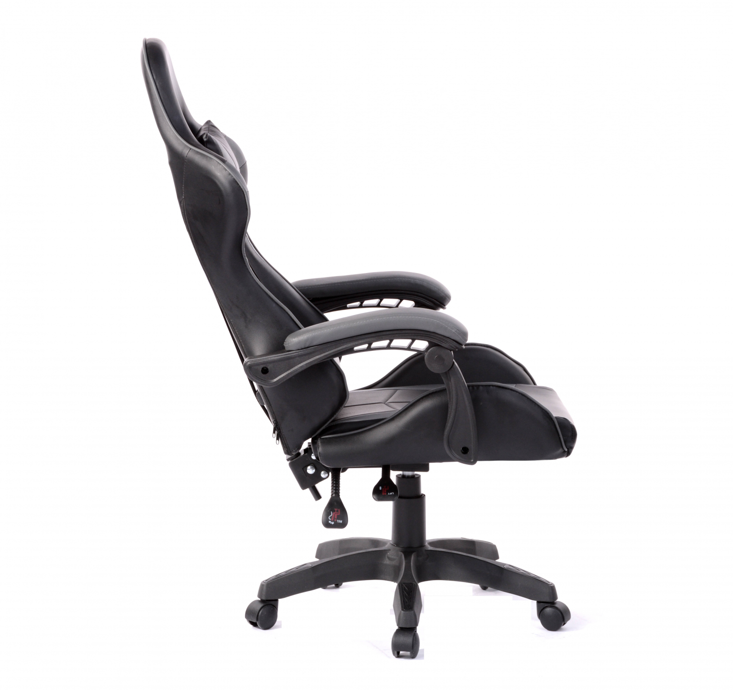 Gaming Stuhl Cyclone Teenager - Schreibtischstuhl - Racing Gaming Stuhl - schwarz grau - alternatives Bild