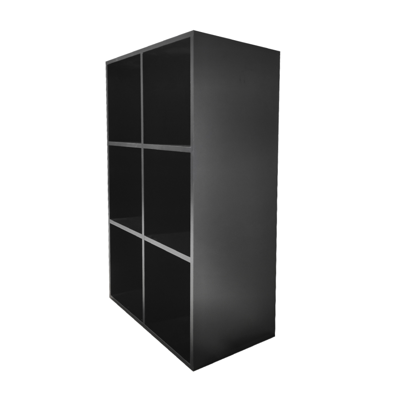 Fächerschrank Vakkie 6 offene Fächer Aufbewahrungsschrank - Bücherregal - Wandschrank - schwarz - VDD World DE Fächerschrank Vakkie 6 offene Fächer Aufbewahrungsschrank - Bücherregal - Wandschrank - schwarz - VDD World DE