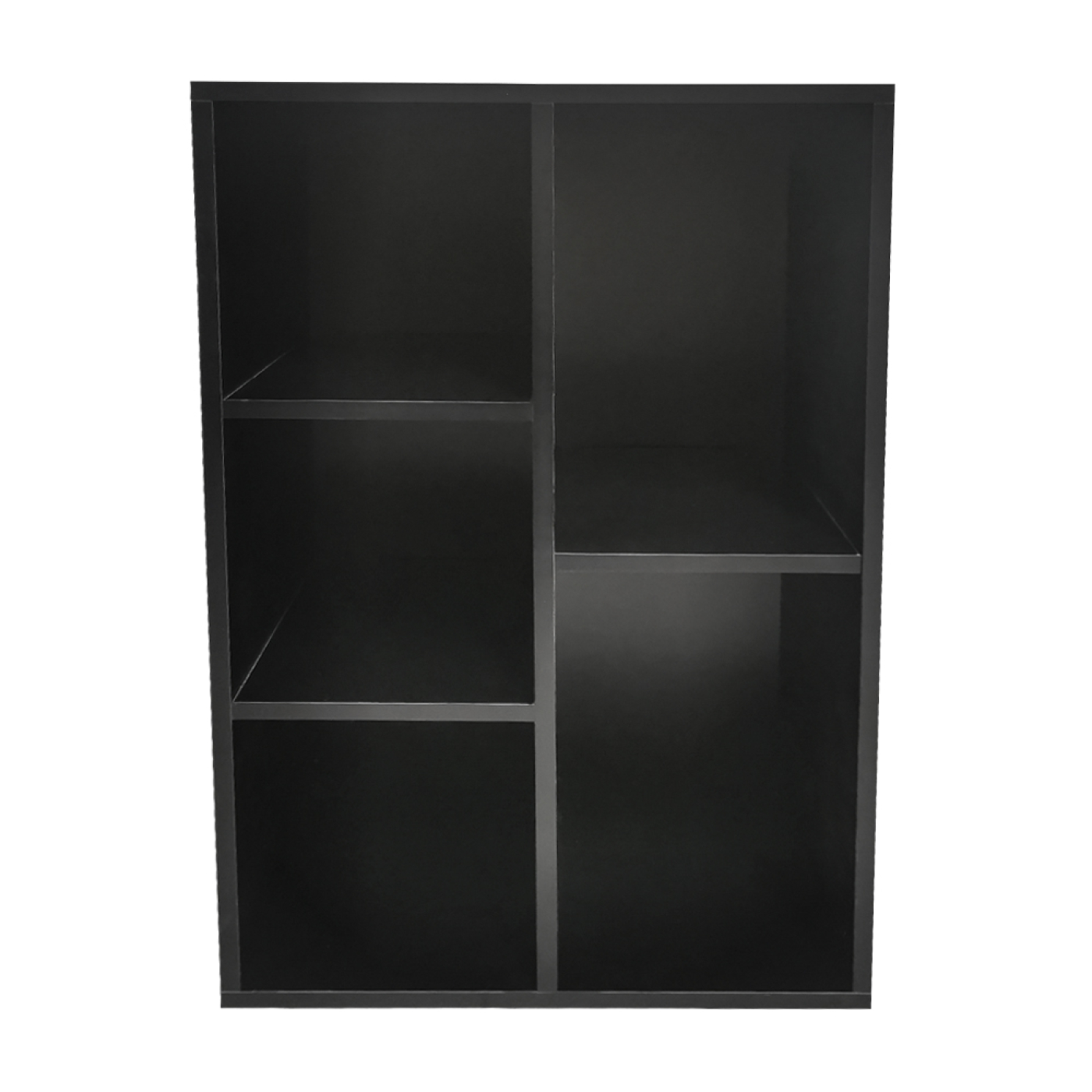 Bücherregal Vakkie 5 offene Fächer - LP-Vinyl-Aufbewahrungsschrank - Wandschrank - schwarz