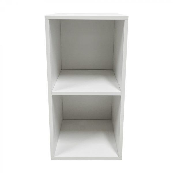   Schrank für Vinyl-LP-Schallplatten – 2 Fächer – weiß