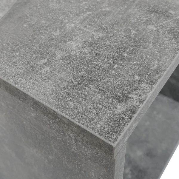   Aufbewahrungsschrank für Vinyl-LP-Schallplatten – 2 Fächer – grauer Beton