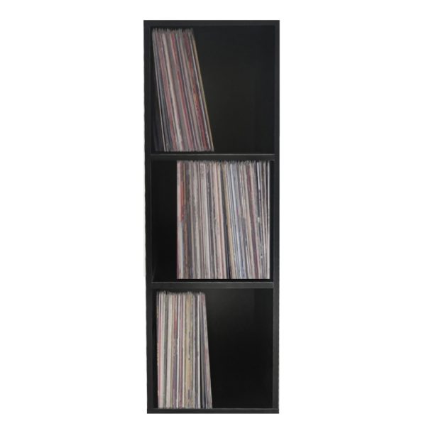   Lp Schallplatten Schrank – 3 Fächer – schwarz